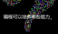 编程可以培养哪些能力_(学编程能锻炼孩子哪些方面) 