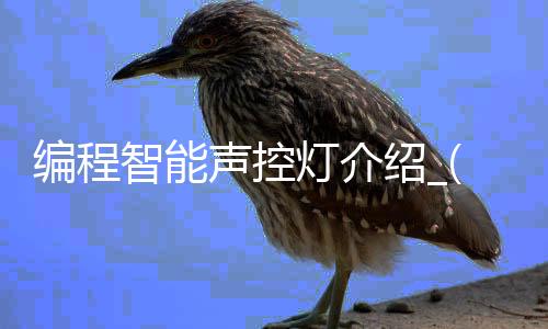 编程智能声控灯介绍_(声控灯plc怎么编程)