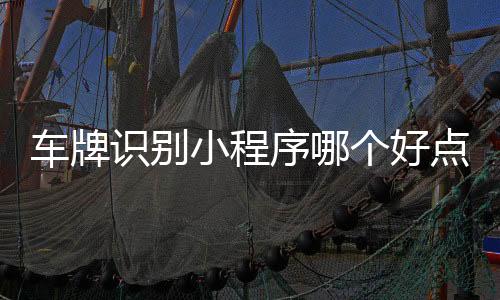 车牌识别小程序哪个好点(车牌识别用什么软件工具)
